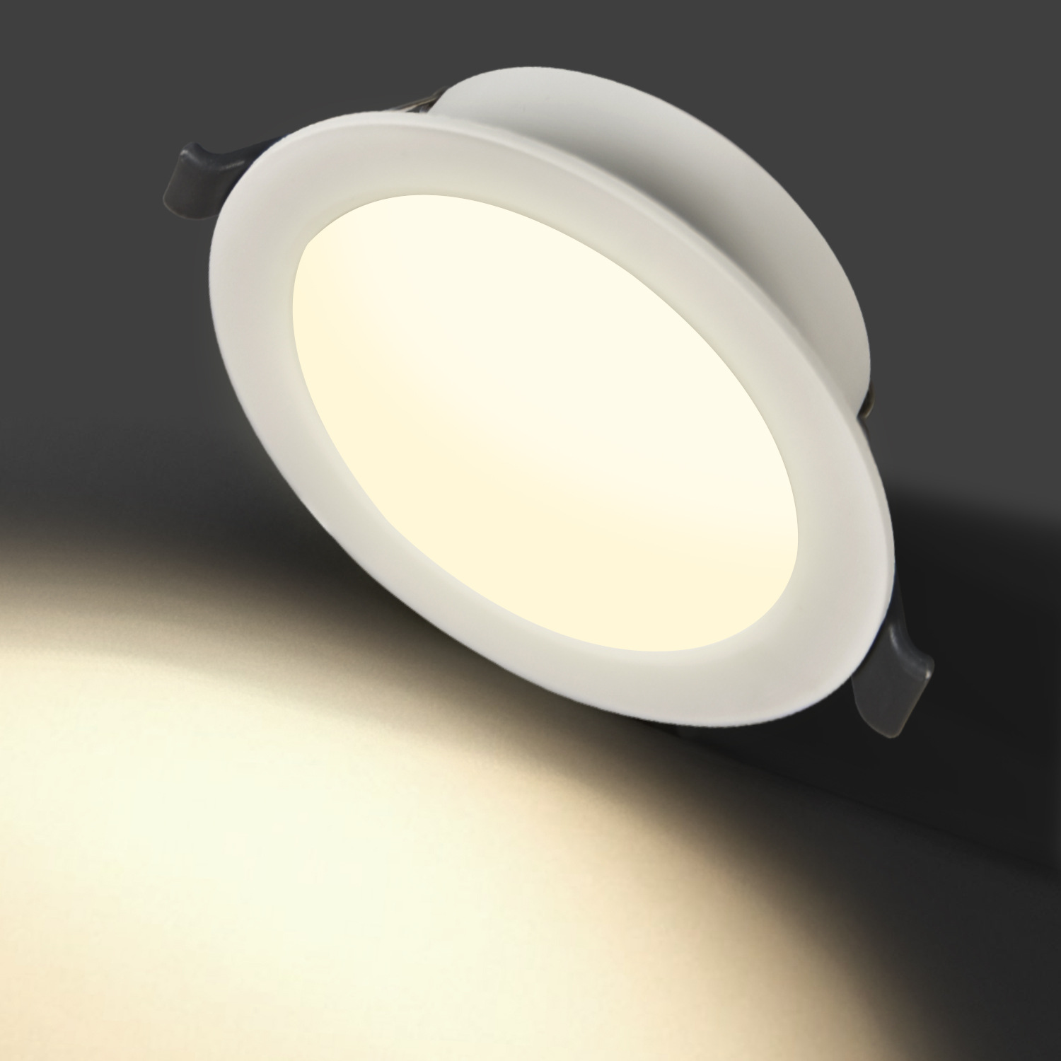 30W 10个起批 LED暗装面板灯嵌入式三色变光 圆形全塑面板灯