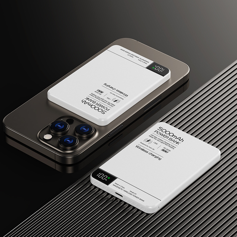 Q1超薄型マグネット充電宝pd20w急速充電大容量カード式はアップルの外付け電池金属を適用します。|undefined