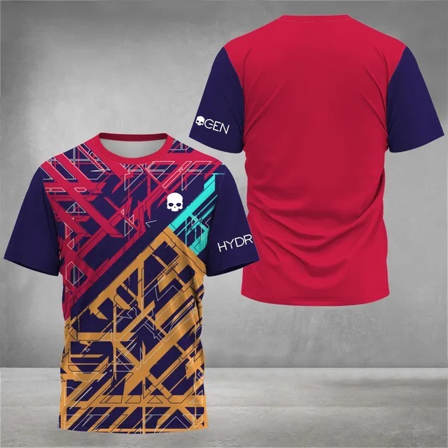 2025 venta caliente moda 3D impresión digital para hombres deportes deportes suelta transpirable manga corta cuello redondo camiseta en stock