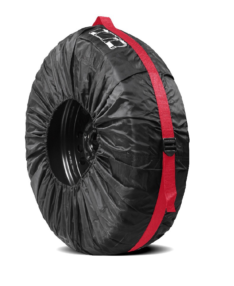 Cross-Border Hot-Selling 190t Polyester Taffeta Tire Cover Car Spare Tire Cover Snow Tire Storage Bag Wheel Cover Protective Cover
