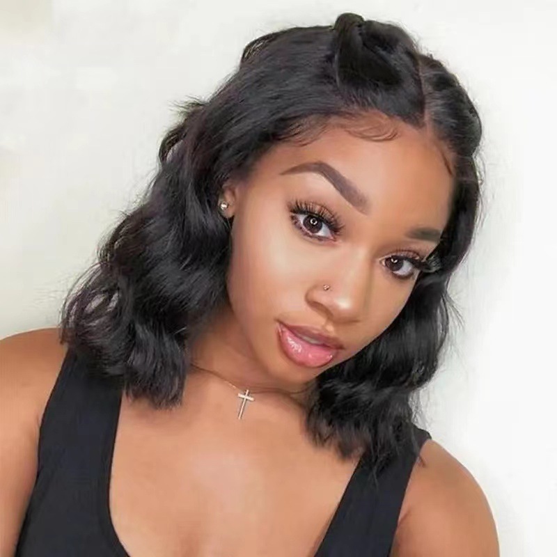 Peruca de cabelo sintético curta cacheada fibra resistente_voghion.com