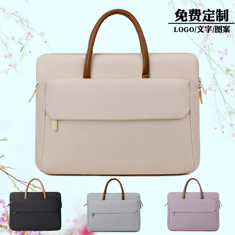 Laptop bag cross-border in stock wholesale new notebook handbags can be printed logo