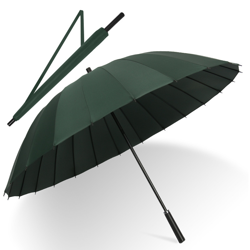 24骨长柄雨伞男款晴雨两用女学生加厚结实耐用双号防晒自动伞|undefined