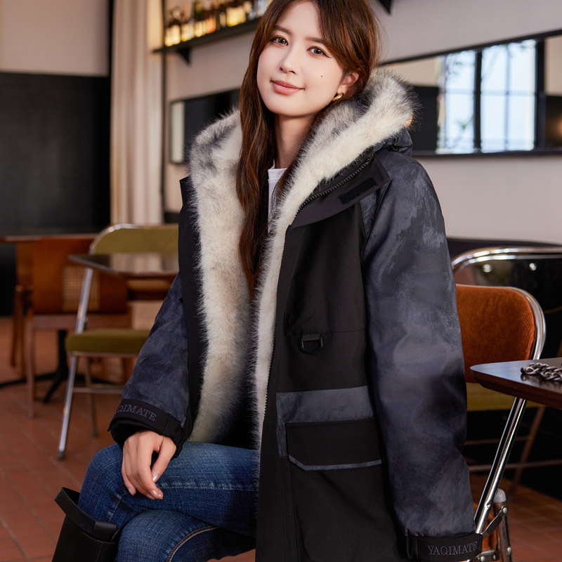 블랙 크로스(탈착식 안감) 퍼 슬리브