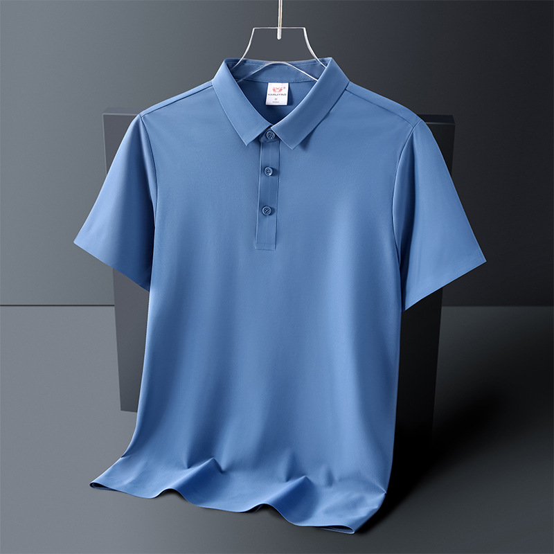 Camisetas POLO de alta gama sin costuras, absorbentes del sudor y transpirables, con LOGO impreso personalizado, ropa de trabajo para oficina corporativa, ropa de trabajo hecha a medida