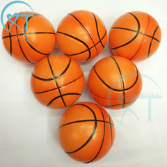 Manufacturer cross-border children's sports toy basketball pu foam sponge elastic orange basketball 10cm toy basketball