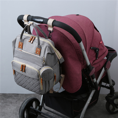 Portable Mommy Bag Baby Cot Stroller Backpack Lightweight Mom & Baby Bag Multifunctional Large Capacity Mom's Bed Bag