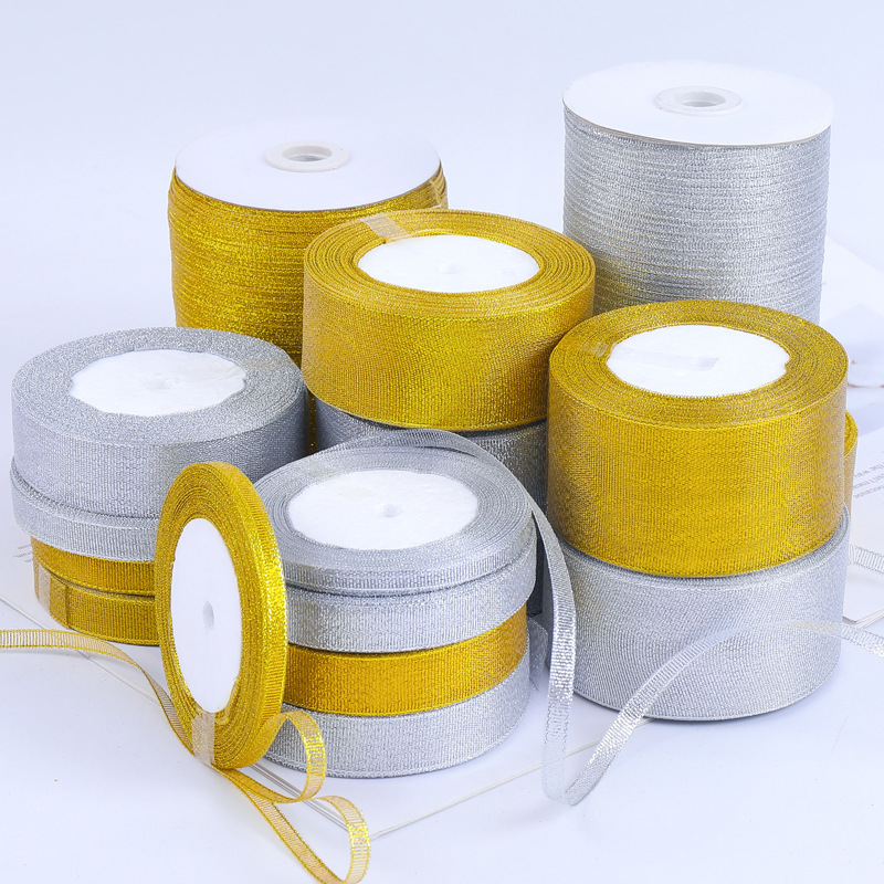 0.3-5cm wide golden onion with 2cm silver onion with baking cake box packaging ribbon gold and silver ribbon wholesale 0.3-5cm wide golden onion with 2cm silver onion with baking cake box packaging ribbon gold and silver ribbon wholesale
