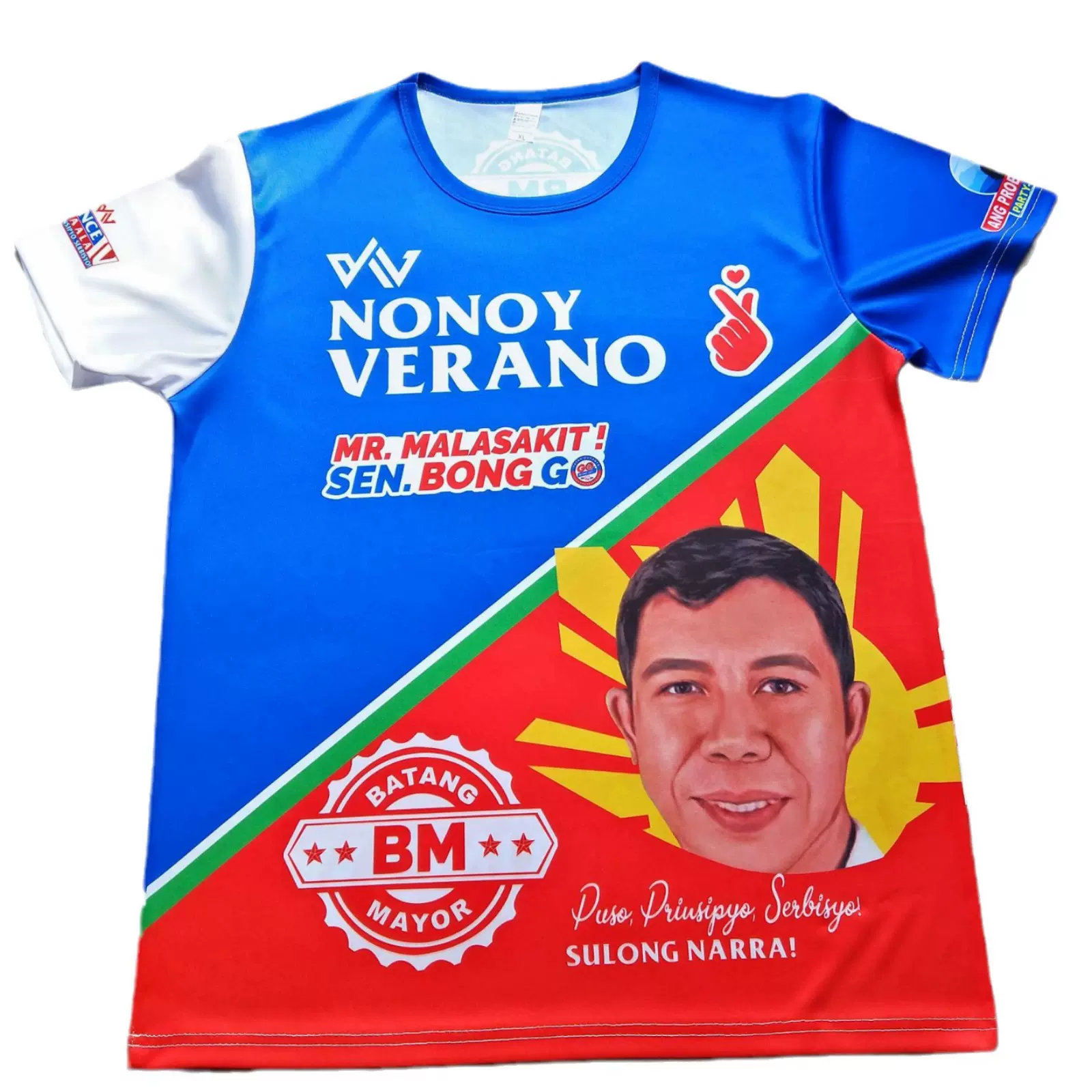 2024外贸竞选T恤衫总选举涤纶T恤广告衫升华短袖运动