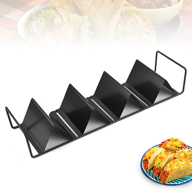 不锈钢墨西哥薄饼taco holder架不锈钢玉米卷架铁艺材质亚马逊