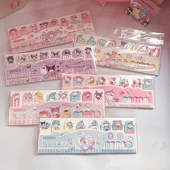 かわいいアニメの美楽ティins少女の心の付箋紙の創意的なしおりのメモ紙の長いメモはインデックスを貼って貼ります。