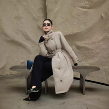 新款大码女装 高档时尚休闲翻领大气羽绒外套 宽松大版女装外套