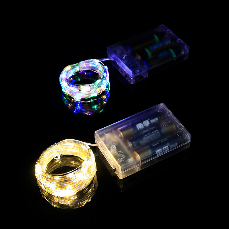 Led Copper Wire Light String Copper Wire Light with Night Market Stall Luminous Lantern Proposal Arrangement Decorative Atmosphere Light Strip Wholesale