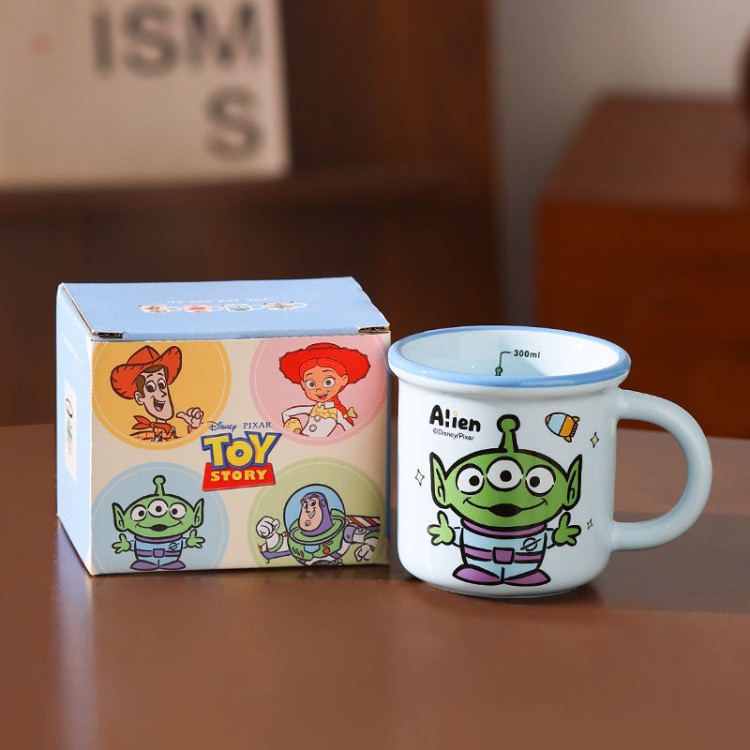 Toy Story tazas de cerámica nostálgicas de la infancia tazas de café de oficina caseras regalos de cumpleaños