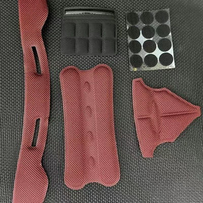 Motorcycle Electric Vehicle 3C: Motosiklet dəbilqələri - maroon-three-piece-set-chin-pad