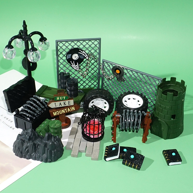 Miniature Roadblock Black Net Mobile Game Scene Assembly Building Block Accessories DIY with Protective Net Fence Props Miniature Roadblock Black Net Mobile Game Scene Assembly Building Block Accessories DIY with Protective Net Fence Props