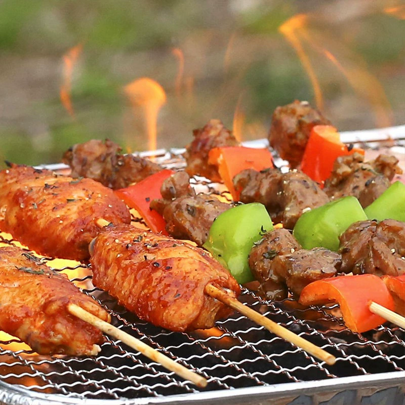disposable barbecue stove large baked skewers grilled fish barbecue rack convenience type house barbecue outdoor charcoal furnace carbon stove