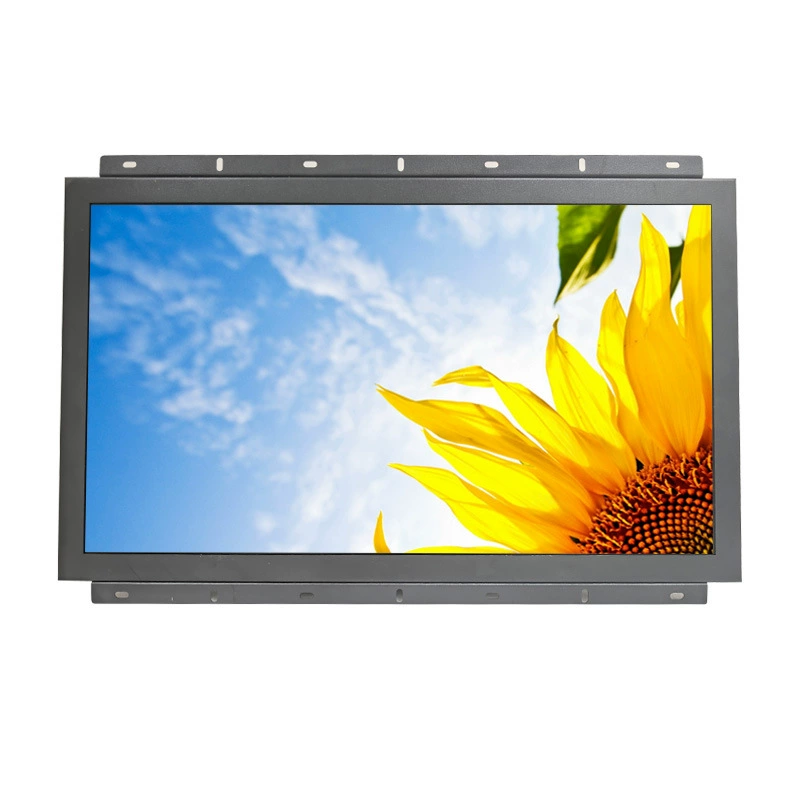 Промышленный металлический встроенный LCD дисплей с сенсорным экраном, 24 дюйма, сенсорный экран