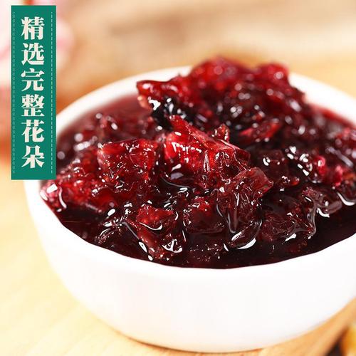 Yunnan Rose Sauce 400g Rose Stuffed Ice Powder Ingredients Rose Fillings Live Broadcast Source Factory Wholesale
