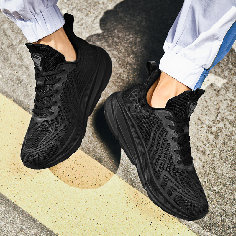 Cross-Border Popular Men's and Women's Sports Shoes, Outdoor Running Shoes, Versatile Racing Thick-Soled Casual Breathable Running Shoes, Factory Direct Sales