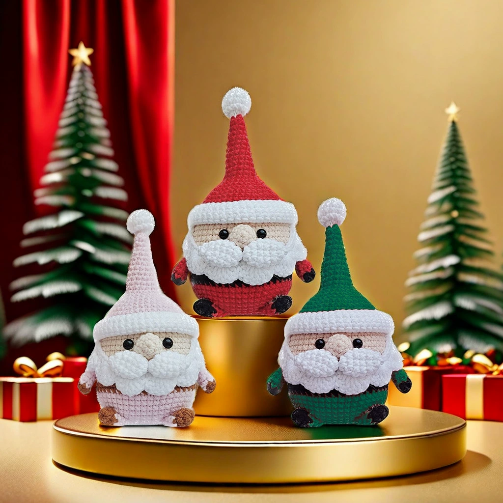 Трансграничный новый набор материалов для вязания крючком Рождественская серия ручной работы