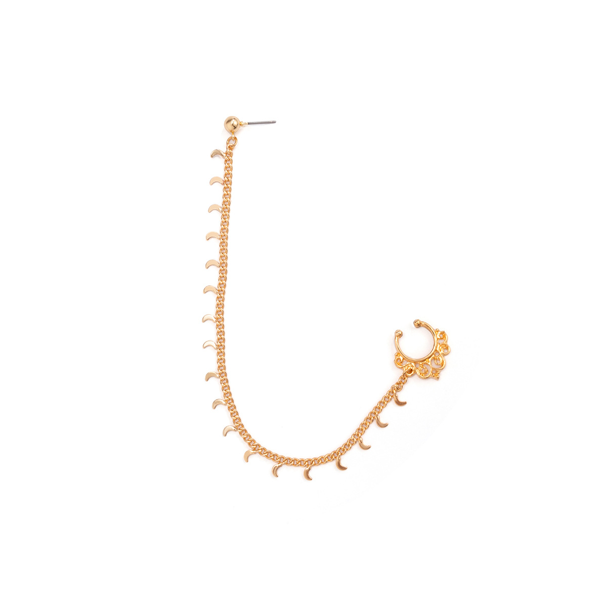 European and American jewelry, ethnic style, Su style, no punching nose studs, nose accessories, sweet and cool earrings, puncture nose rings_voghion.com