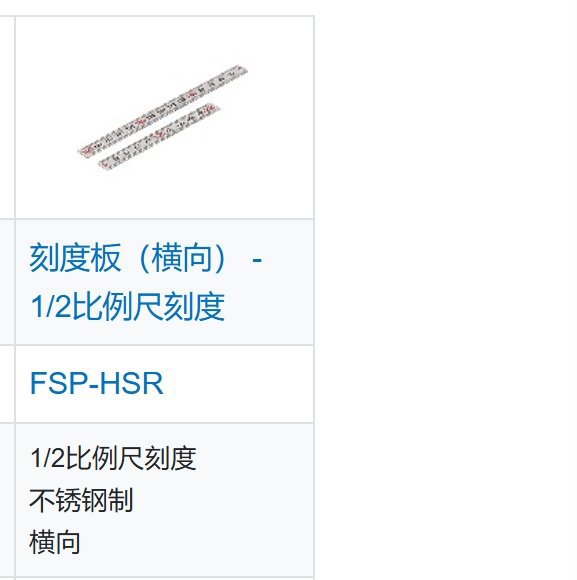 锅屋NBK 刻度板（横向） - 1/2比例尺刻度 FSP-HSR 不锈钢制