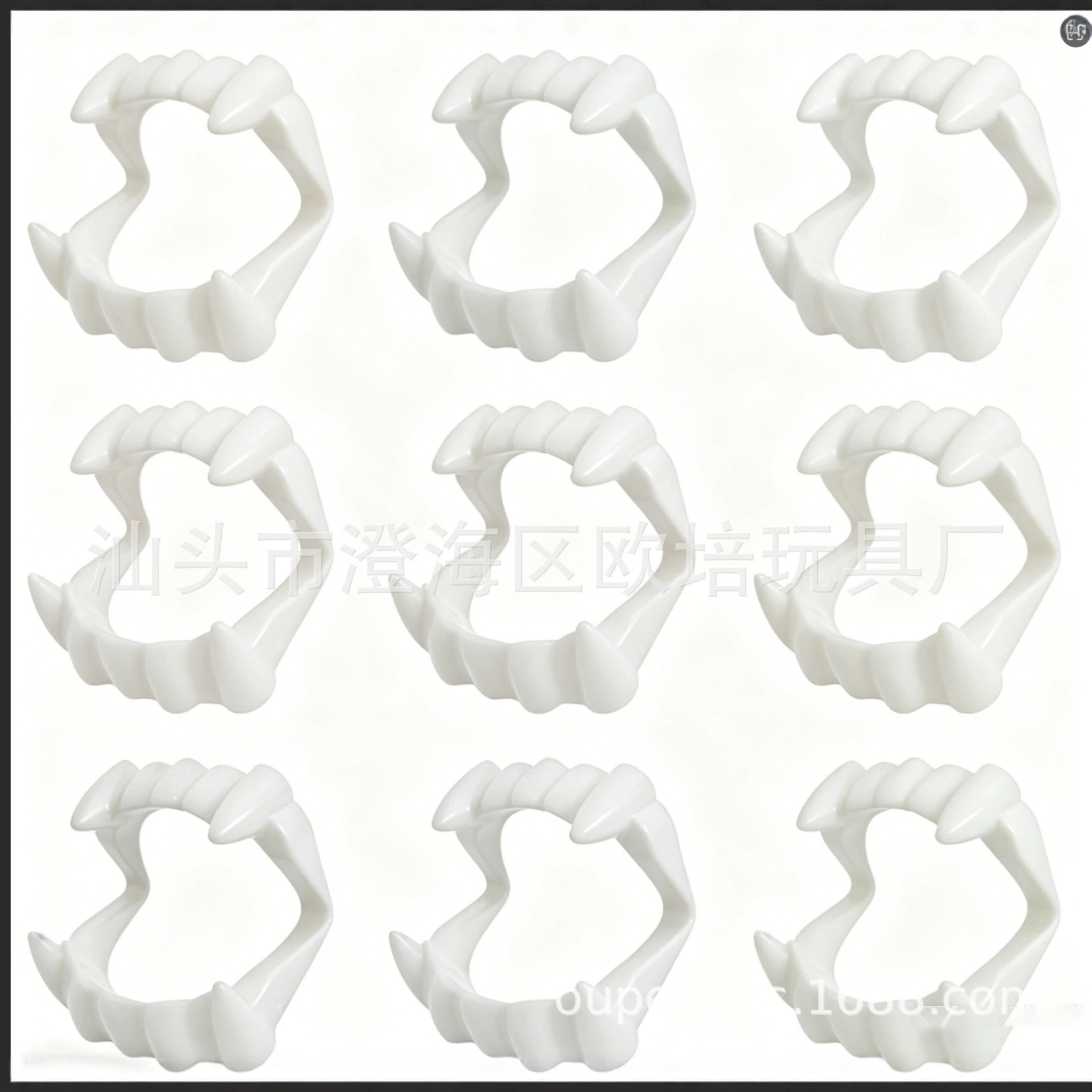Halloween Plastic Fake Teeth Props Halloween Party Costume Props Realistic Fake Teeth Set White Prank Fake Teeth Set