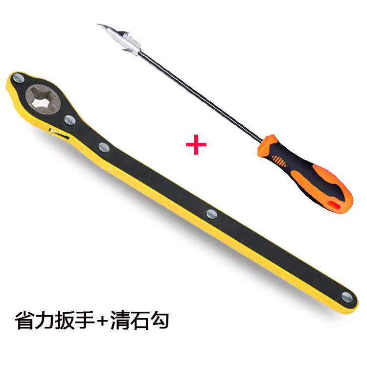 Llave de trinquete de ahorro de mano de obra Jack 2T coche engrosada herramienta de cambio de neumático manual coche ahorro de mano de obra 2T Coche