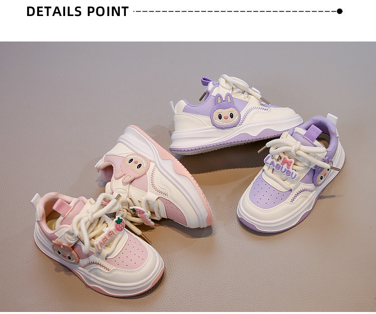 Ademende instap sneakers voor meisjes met klittenbandsluiting_voghion.com