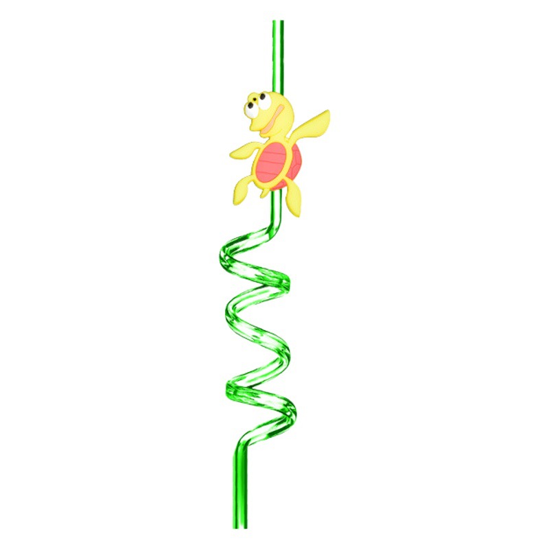 Amazon transfronterizo submarino de dibujos animados de plástico biológico paja mundo submarino Niños Accesorios de dibujos animados fiesta pequeño regalo