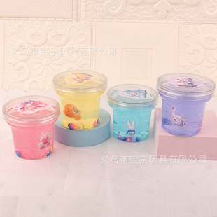 Sweet fairy tale foaming glue foaming mud Crystal mud slim mud vent decompression mud non-stick hand colored mud source factory