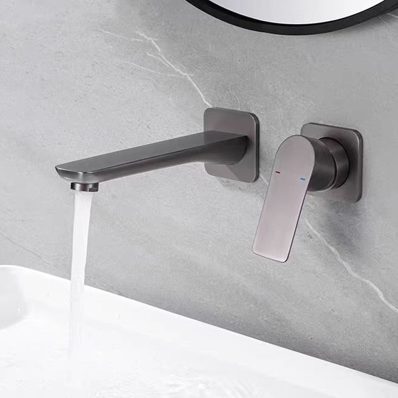 All-Copper Concealed Pre-Embedded Basin Faucet Bathroom Bathroom Cabinet In-Wall Hot and Cold Basin Faucet Am2512