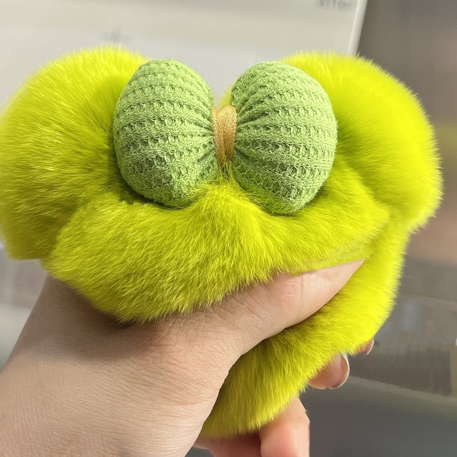 Lindo conejo Rex Mickey coche llavero colgante de peluche muñeca Panda mochila bolsa adornos regalo cumpleaños