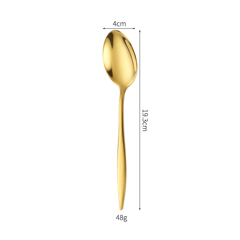 430ステンレススプーンフォーク家庭用食事高級ホテル洋食デザートフォークスプーン厚いナイフフォークスプーンセット|undefined