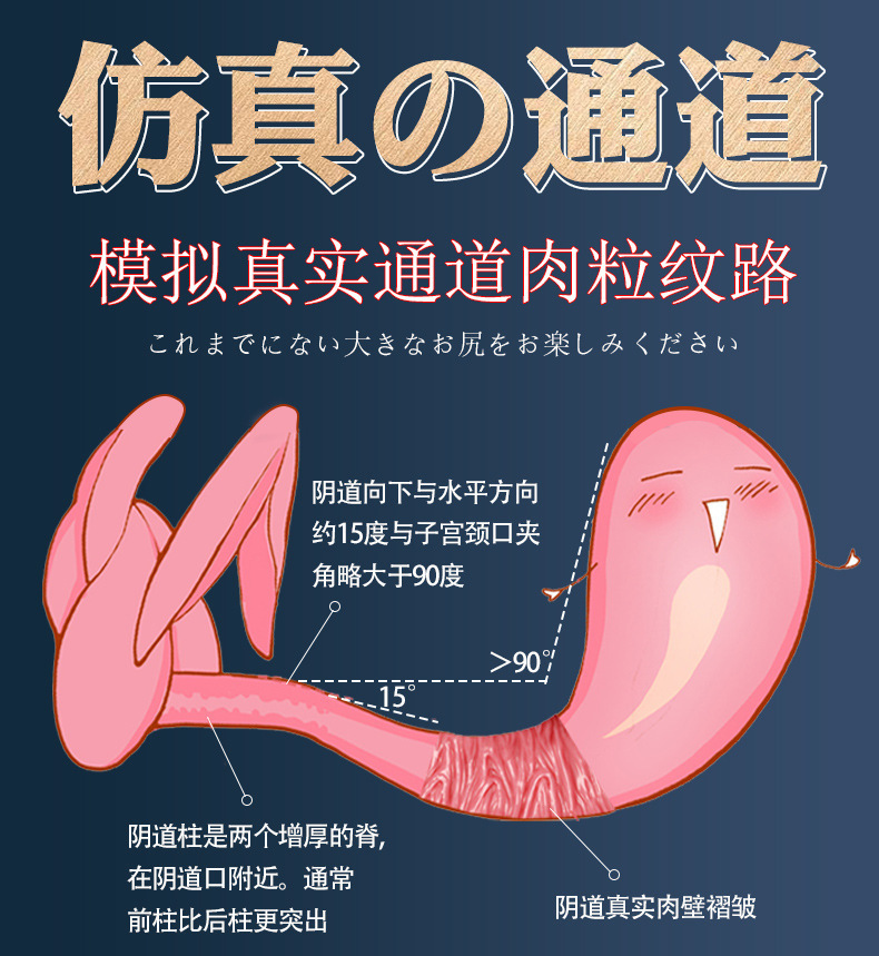 Jiuai Male Masturbator Half-Body TPE Inverted Mold Manual Adult Toy — detail image 9