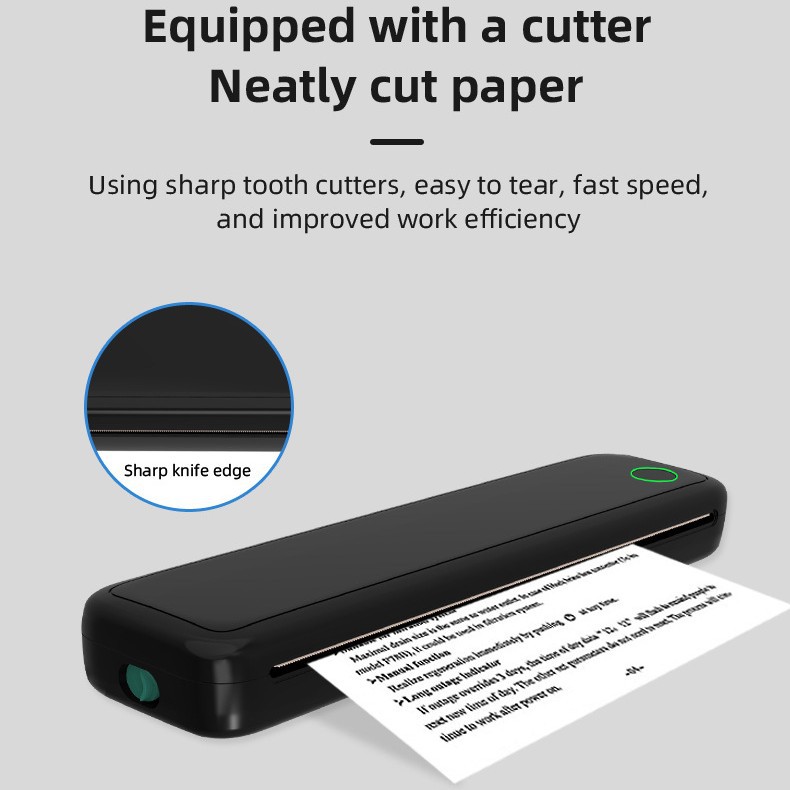 La nueva impresora doméstica A4 térmica transfronteriza se puede conectar a la mini máquina de impresión de aprendizaje portátil de oficina inalámbrica de teléfono móvil