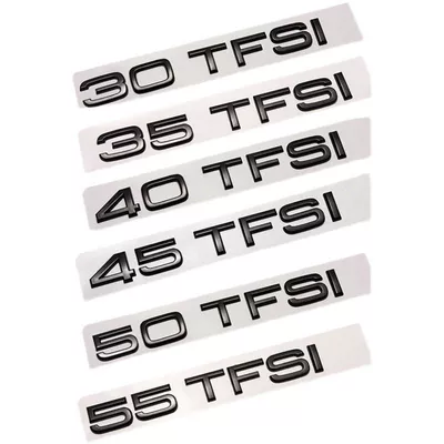 Car logo, emblem, 45 55 TFSI engine displacement