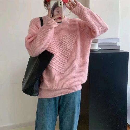 The laid-back style loose, casual and versatile sweater jacket is a new fashion hooded knitted cardigan for women in the autumn and winter of 2022 pic 12