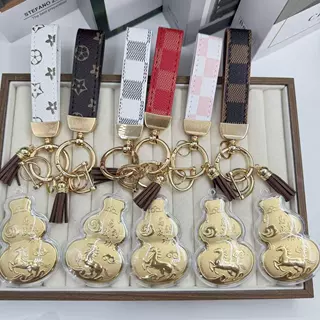 足金999马到成功葫芦黄金钥匙扣马图案挂件招财纳福包包挂饰礼物