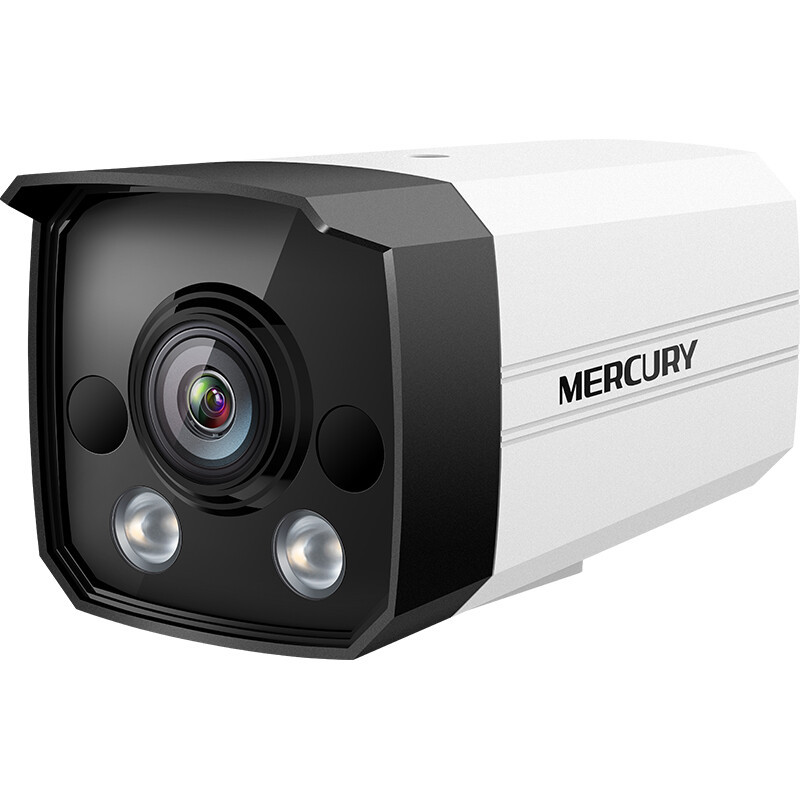 水星 MERCURY 摄像头300万H.265室外DC供电网络全彩夜视