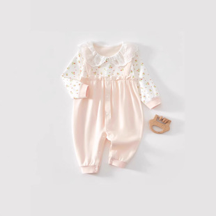 Newborn Boneless 2024 New Baby jumpsuit Spring and Autumn Long Sleeve Baby's Super Cute Early Autumn Climbing Wear