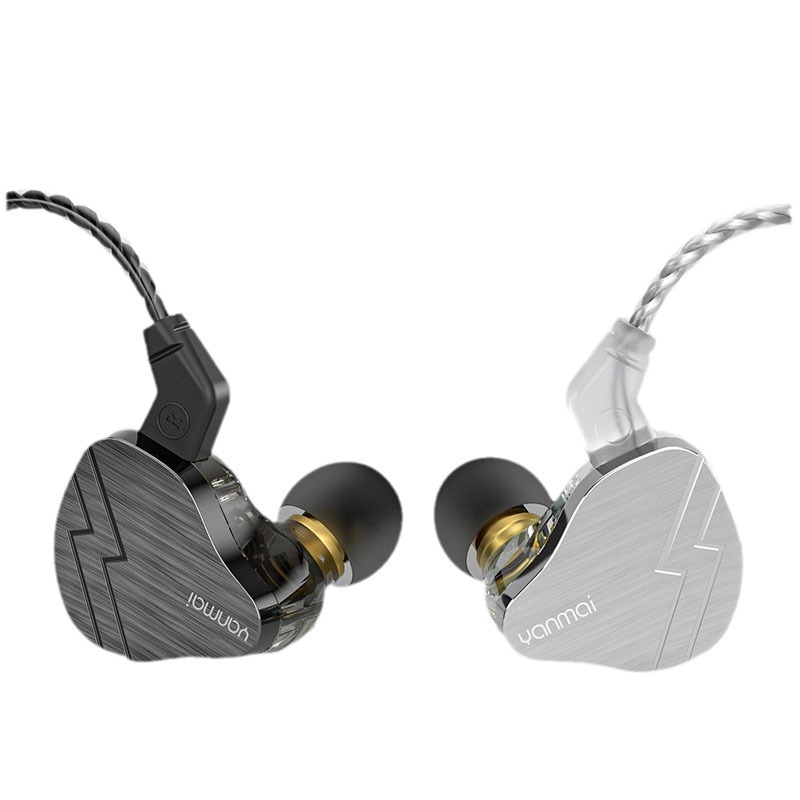 Auriculares geniales en vivo, auriculares móviles de hierro en movimiento profesionales, auriculares con cable híbrido, 2,5 metros de largo, en la oreja