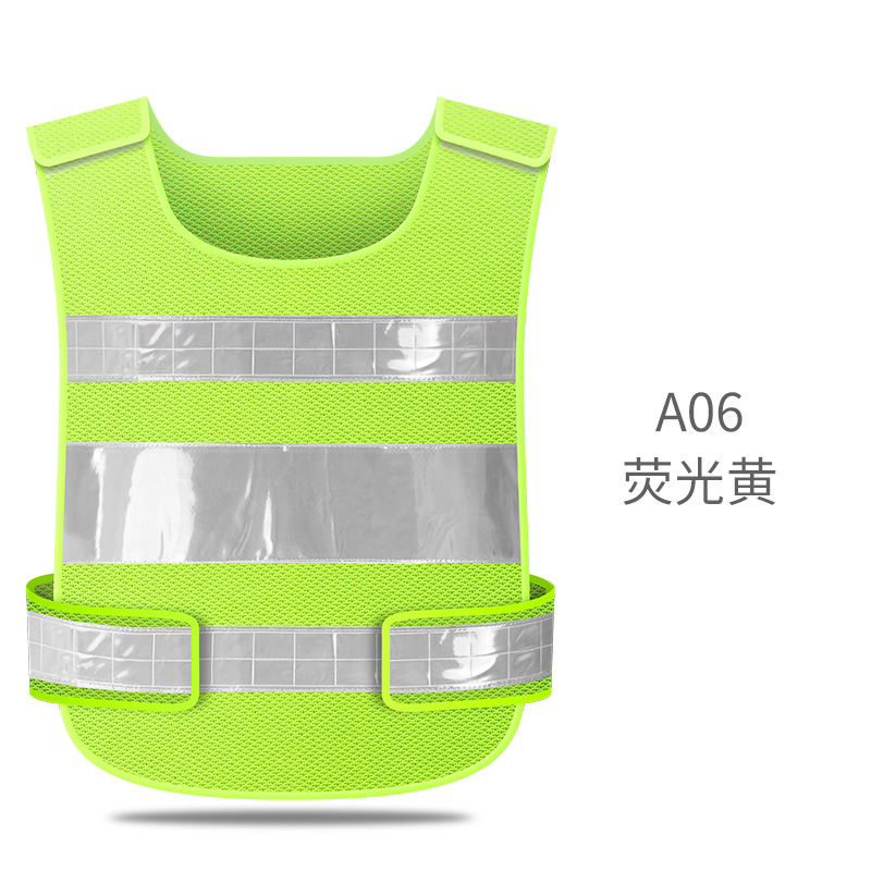 chaleco de seguridad reflectante de tráfico, chaleco de seguridad reflectante para automóviles, chaleco amarillo fluorescente de protección de seguridad del conductor