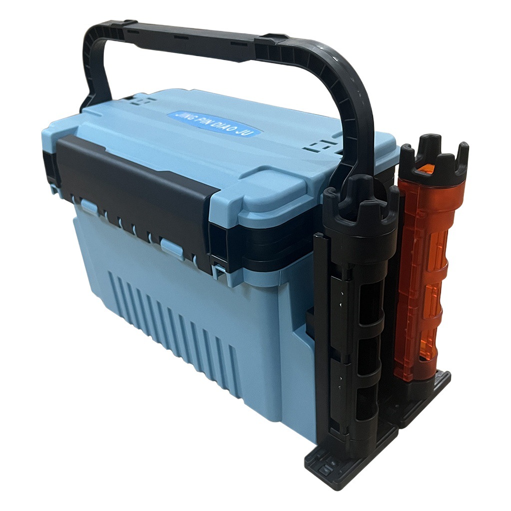 Caja de luya portátil soporte de varilla titular de la taza caja de pesca accesorios soporte de poste caja de engranajes de pesca accesorios caja de pesca soporte de varilla portátil