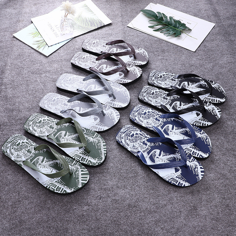 Cross-border Beach flip-flops men's slippers summer home women's flip-flops outdoor slippers stall in stock wholesale