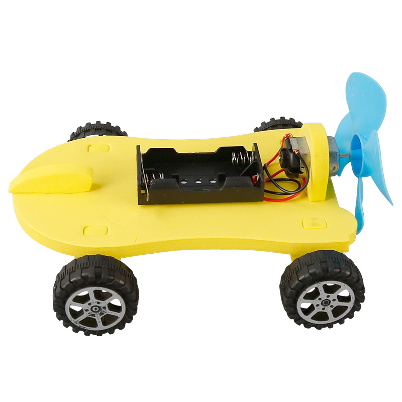Experimento científico para niños, fabricación pequeña, bricolaje, automóvil aerodinámico EVA casero, paquete de material de invención, fabricante al por mayor