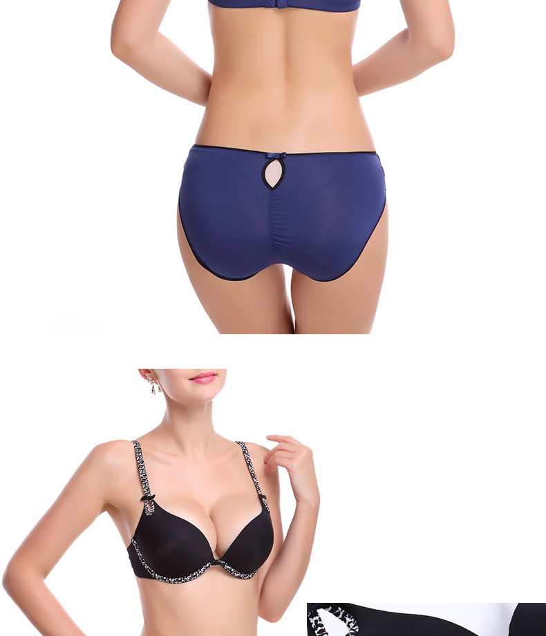 Fengqiu Winter New Bra Set with Smooth Steel Rim Memory Cotton Thickened Gathering Women's Underwear_voghion.com