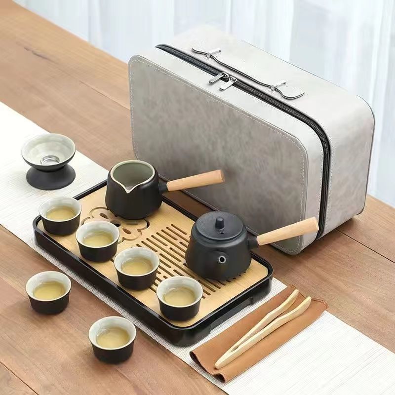 사이드 핸들 포트 비즈니스 세트 + 플레이트 [가죽 가방]