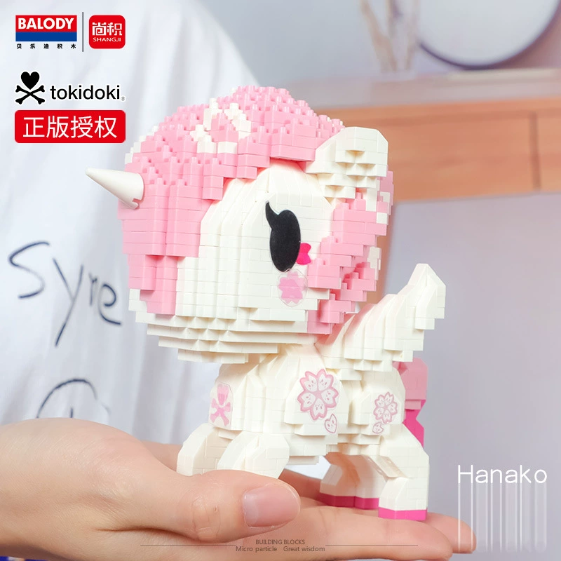 Подлинные Belti единороги Tokidoki совместная модель микро-измельчитель гранулы девичья серия сборка игрушек трудны и сложны